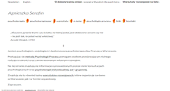 Desktop Screenshot of agnieszkaserafin.pl